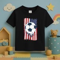 Soccer USA Flag, Soccer Ball Graphic Toddler T-Shirt thumb 3