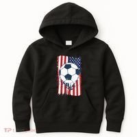 Soccer USA Flag, Soccer Ball Graphic Kids Hoodie thumb 0