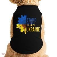 Sunflower Ukraine Flag I Stand With Ukraine Doggie Tank thumb 0