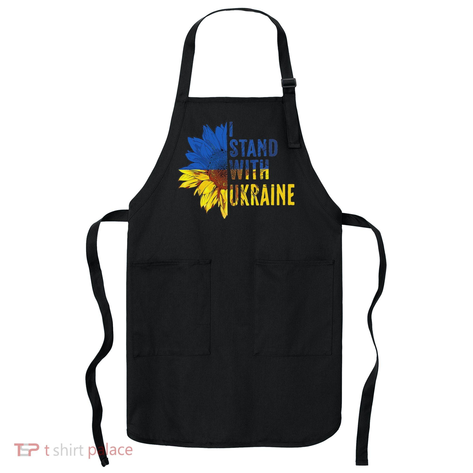 Sunflower Ukraine Flag I Stand With Ukraine Apron