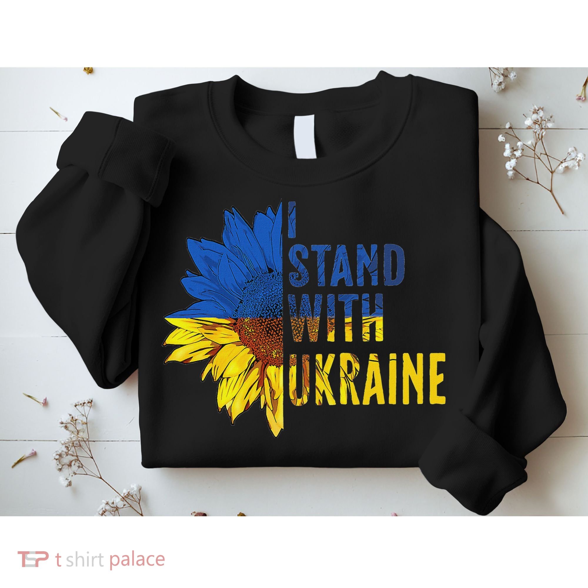 Sunflower Ukraine Flag I Stand With Ukraine Sweatshirt
