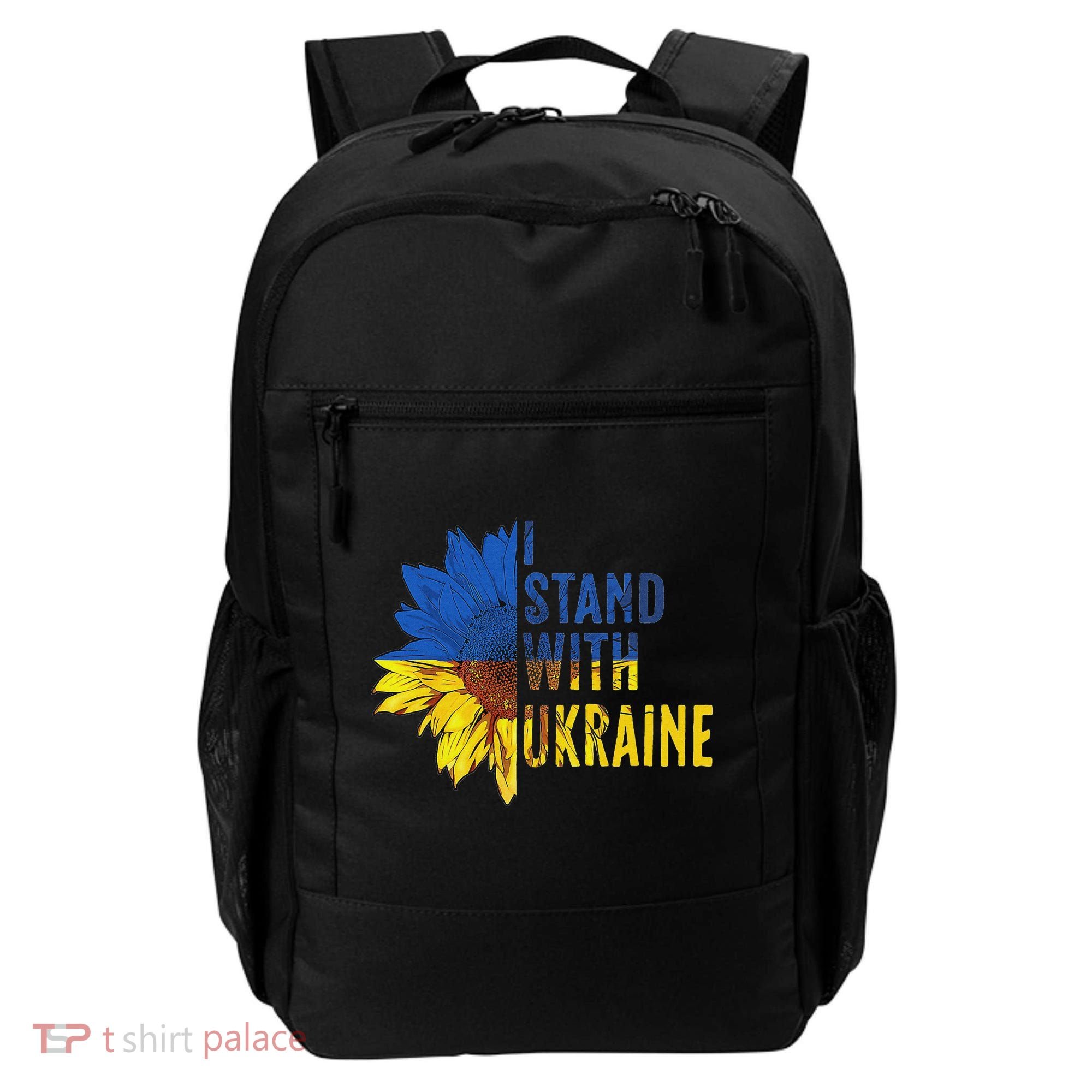 Sunflower Ukraine Flag I Stand With Ukraine Backpack