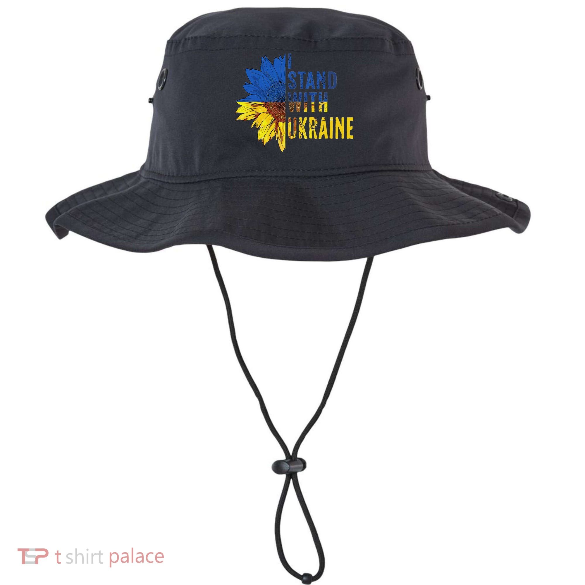 Sunflower Ukraine Flag I Stand With Ukraine Bucket Hat