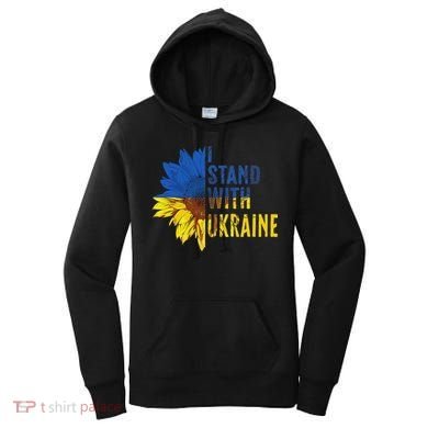 Sunflower Ukraine Flag I Stand With Ukraine Women's Hoodie