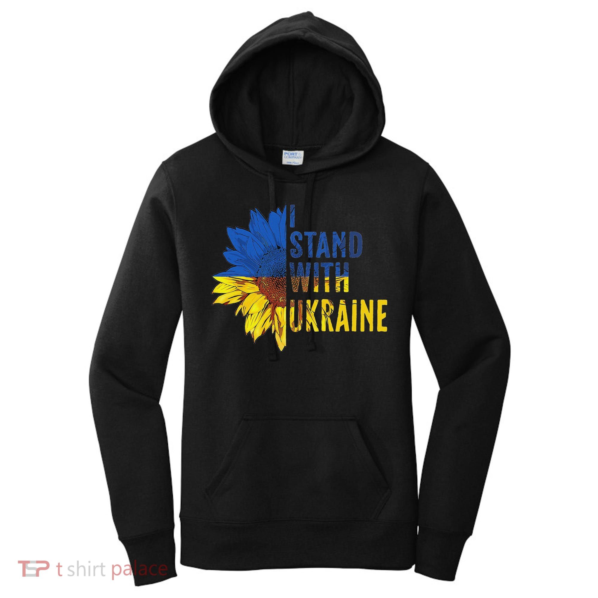 Sunflower Ukraine Flag I Stand With Ukraine Women's Hoodie