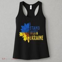 Sunflower Ukraine Flag I Stand With Ukraine Women's Tank Top thumb 3