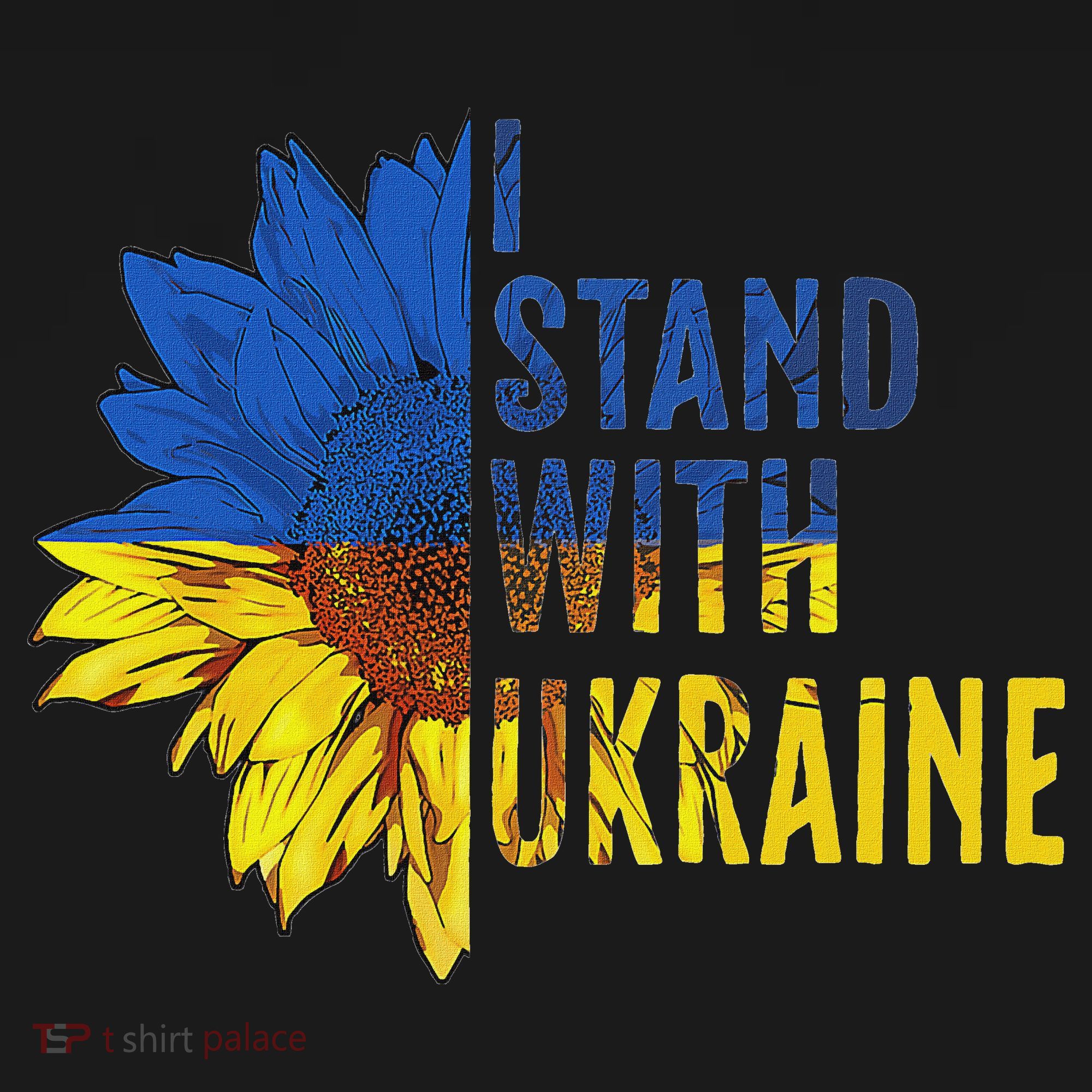 Sunflower Ukraine Flag I Stand With Ukraine Women's Tank Top