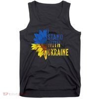 Sunflower Ukraine Flag I Stand With Ukraine Tank Top thumb 0