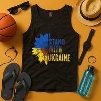 Sunflower Ukraine Flag I Stand With Ukraine Tank Top thumb 4