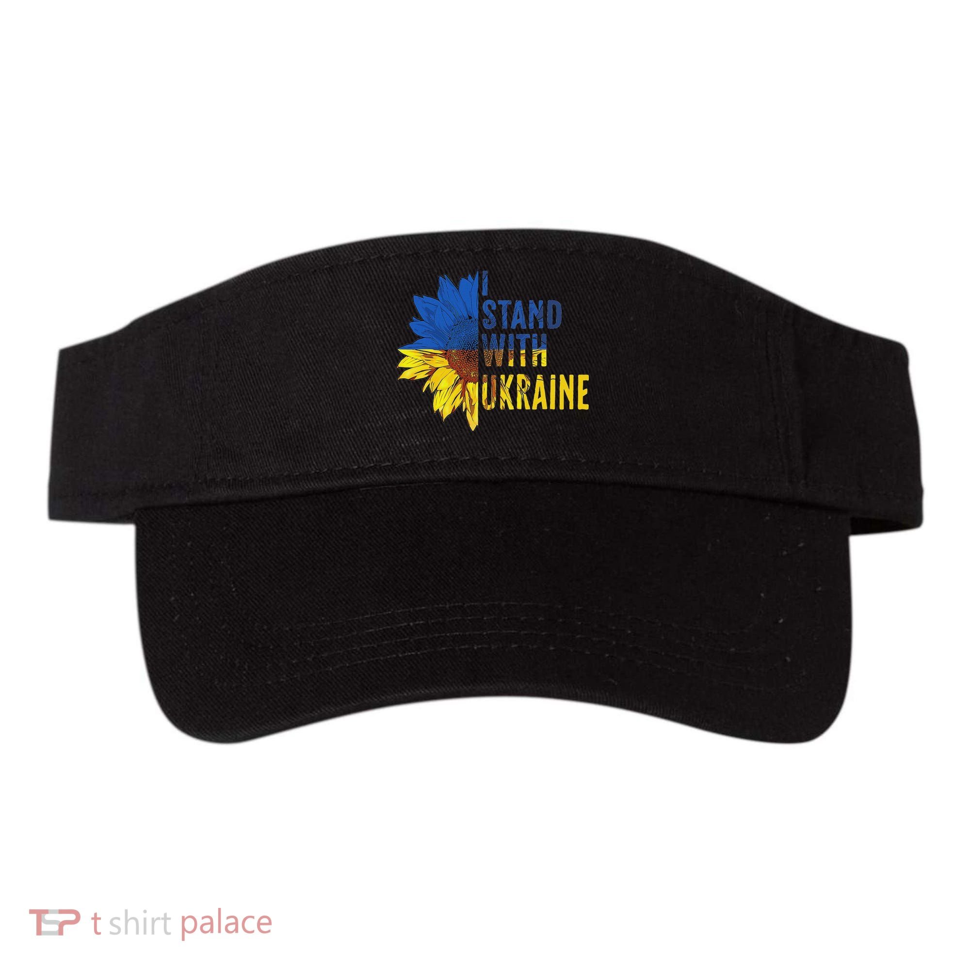 Sunflower Ukraine Flag I Stand With Ukraine Visor