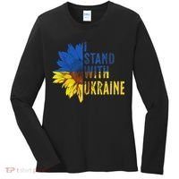 Sunflower Ukraine Flag I Stand With Ukraine Women's Long Sleeve Shirt thumb 0