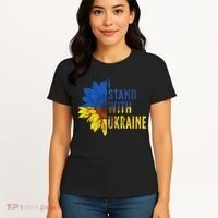 Sunflower Ukraine Flag I Stand With Ukraine Women's T-Shirt thumb 4