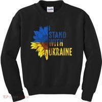 Sunflower Ukraine Flag I Stand With Ukraine Kids Sweatshirt thumb 0