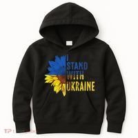 Sunflower Ukraine Flag I Stand With Ukraine Kids Hoodie thumb 0
