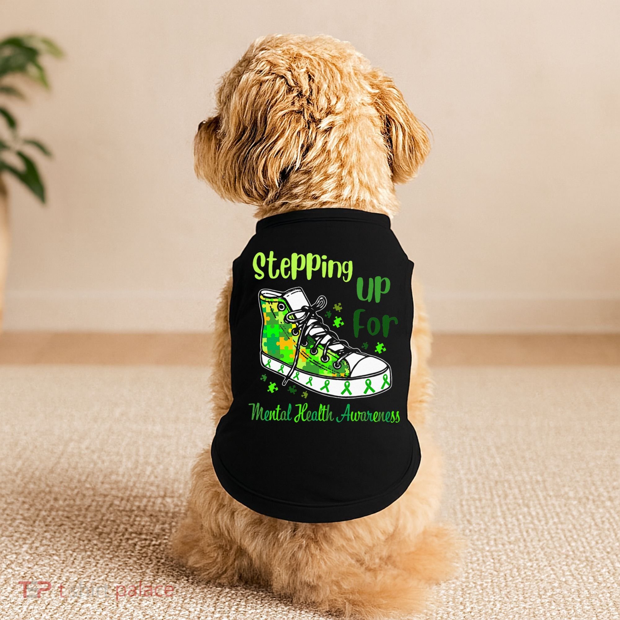 Stepping Up For Mental Health Awareness Shoes Doggie Tank