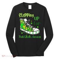 Stepping Up For Mental Health Awareness Shoes Long Sleeve Shirt thumb 0