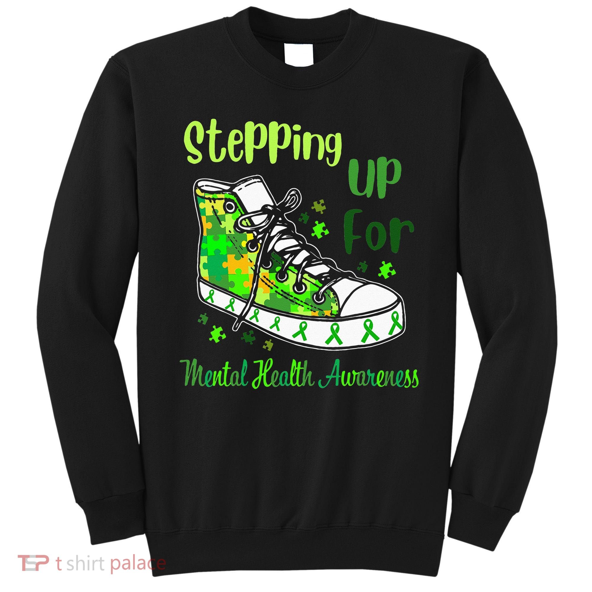 Stepping Up For Mental Health Awareness Shoes Sweatshirt