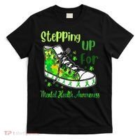 Stepping Up For Mental Health Awareness Shoes T-Shirt thumb 0