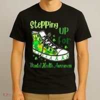 Stepping Up For Mental Health Awareness Shoes T-Shirt thumb 3