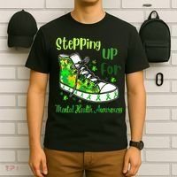 Stepping Up For Mental Health Awareness Shoes T-Shirt thumb 6