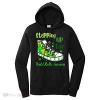 Stepping Up For Mental Health Awareness Shoes Women's Hoodie thumb 0