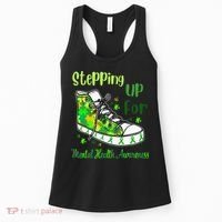 Stepping Up For Mental Health Awareness Shoes Women's Tank Top thumb 0