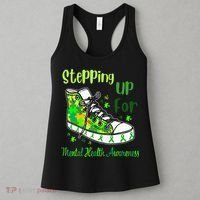 Stepping Up For Mental Health Awareness Shoes Women's Tank Top thumb 3