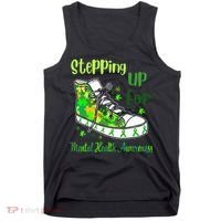 Stepping Up For Mental Health Awareness Shoes Tank Top thumb 0