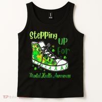 Stepping Up For Mental Health Awareness Shoes Tank Top thumb 2
