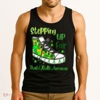 Stepping Up For Mental Health Awareness Shoes Tank Top thumb 3