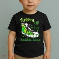 Stepping Up For Mental Health Awareness Shoes Toddler T-Shirt thumb 2