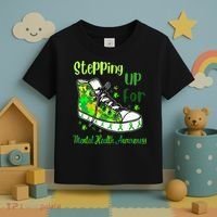 Stepping Up For Mental Health Awareness Shoes Toddler T-Shirt thumb 3
