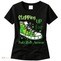 Stepping Up For Mental Health Awareness Shoes Women's T-Shirt thumb 0