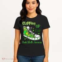 Stepping Up For Mental Health Awareness Shoes Women's T-Shirt thumb 4