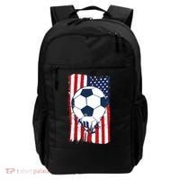 Soccer USA Flag Soccer Ball Graphic Backpack thumb 0