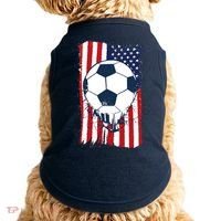 Soccer USA Flag Soccer Ball Graphic Doggie Tank thumb 0