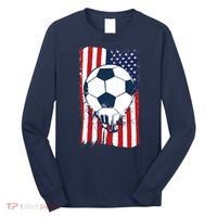 Soccer USA Flag Soccer Ball Graphic Long Sleeve Shirt thumb 0