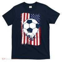 Soccer USA Flag Soccer Ball Graphic T-Shirt thumb 0