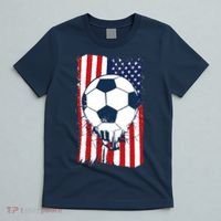 Soccer USA Flag Soccer Ball Graphic T-Shirt thumb 5