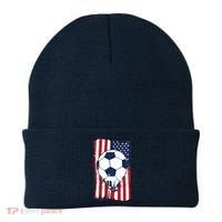 Soccer USA Flag Soccer Ball Graphic Beanie thumb 0