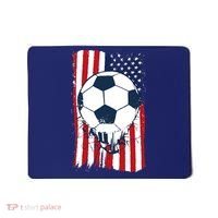 Soccer USA Flag Soccer Ball Graphic Mousepad thumb 0
