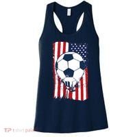 Soccer USA Flag Soccer Ball Graphic Women's Tank Top thumb 0