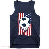 Soccer USA Flag Soccer Ball Graphic Tank Top thumb 0