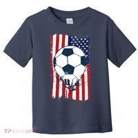 Soccer USA Flag Soccer Ball Graphic Toddler T-Shirt thumb 0