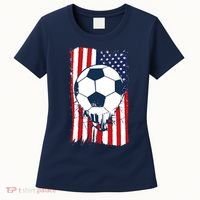 Soccer USA Flag Soccer Ball Graphic Women's T-Shirt thumb 0