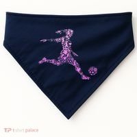 Soccer USA Flag Soccer Ball Graphic USA-Made Doggie Bandana thumb 0