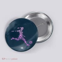 Soccer USA Flag Soccer Ball Graphic Button thumb 0
