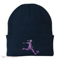 Soccer USA Flag Soccer Ball Graphic Beanie thumb 0