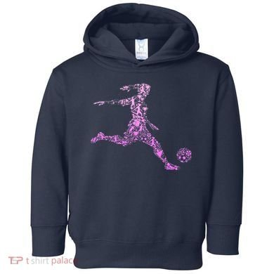 Soccer USA Flag Soccer Ball Graphic Toddler Hoodie