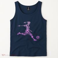 Soccer USA Flag Soccer Ball Graphic Tank Top thumb 2